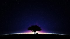 Landscapes Trees light fantasy art skyscapes