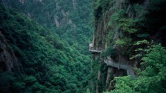 Landscapes Trees Mountains China Asia forests