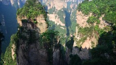 Landscapes Trees Mountains China rocks valleys