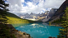 Landscapes Trees Mountains clouds lakes
