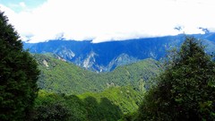 Landscapes Trees Mountains clouds sunlight skies