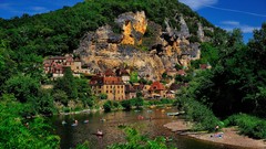 Landscapes Trees Mountains France Europe forests