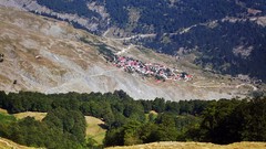 Landscapes Trees Mountains France Europe houses