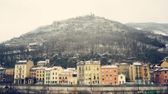 Landscapes Trees Mountains France houses forests