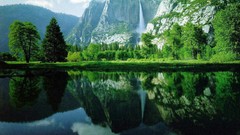 Landscapes Trees Mountains lakes reflections