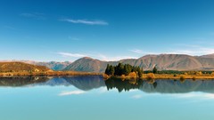 Landscapes Trees Mountains lakes reflections skyscapes