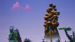 Landscapes Trees Mountains paintings artwork fantasy art Tim 