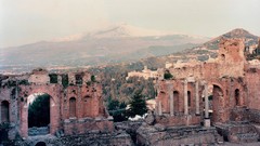 Landscapes Trees Mountains ruins