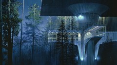 Landscapes Trees night Movies star wars science fiction forests 