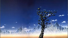 Landscapes Trees paintings cities cityscapes artwork fantasy 