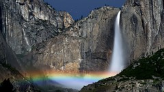 Landscapes Trees rainbows waterfalls