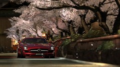 Landscapes Trees red cars Kyoto Mercedes-Benz vehicles scenic 