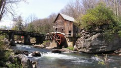 Landscapes Trees rivers watermills