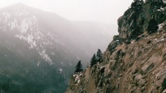 Landscapes Trees snow Mountains