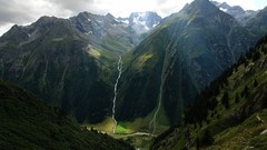 Landscapes Trees snow Mountains clouds rivers