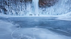 Landscapes Trees snow Mountains ice waterfalls lakes forests