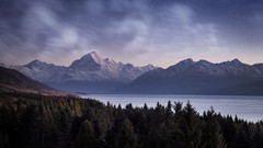 Landscapes Trees Stars Mountains lakes forests