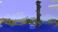 Landscapes Trees tower minecraft