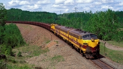 Landscapes Trees trains locomotive