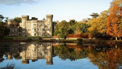 Landscapes Trees water Birds reflections Castles