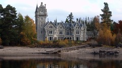 Landscapes Trees water clouds Scotland lakes Castles