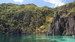 Landscapes Trees water Mountains