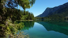 Landscapes Trees water Mountains Lake Tovel