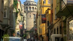 Landscapes Turkey Istanbul artwork Beyoglu Galata