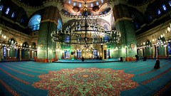 Landscapes Turkey Istanbul cities cityscapes mosques Yeni Camii