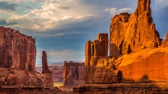 Landscapes Utah rocks USA Arches National Park
