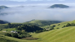 Landscapes valley mist nature