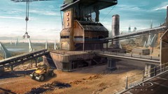 Landscapes vehicles science fiction halo halo reach concept art 