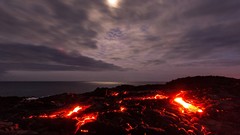 Landscapes Volcanoes lava overcast