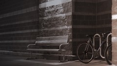 Landscapes wall bench Bicycles cityscapes