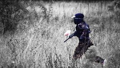 Landscapes War Men paint Guns Prey hunter human swamps 