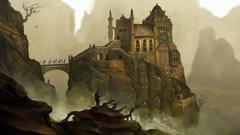 Landscapes Warriors Castles artwork fantasy art