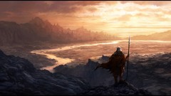 Landscapes Warriors winds digital art deserts Andreas Rocha