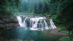 Landscapes Washington waterfalls Wood falls forests lewis 