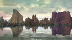 Landscapes water 3d artwork