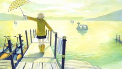 Landscapes water Anime Manga anime girls