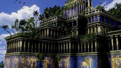 Landscapes water Babylon ancient Hanging Gardens