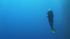Landscapes water blue ocean underwater scuba diving