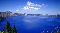 Landscapes water blue sky significant lakeand