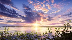 Landscapes water clouds sky scenic