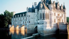Landscapes water France castle