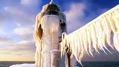 Landscapes water ice lighthouses