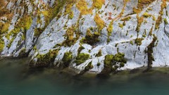 Landscapes water Mountains moss lakes