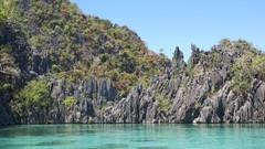 Landscapes water Mountains ocean