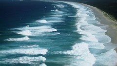 Landscapes water Oceans Beaches waves