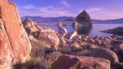 Landscapes water rocks nevada